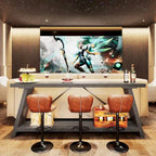 70.9 Inches Long Rustic Wood Console Sofa Table with Storage Shelf