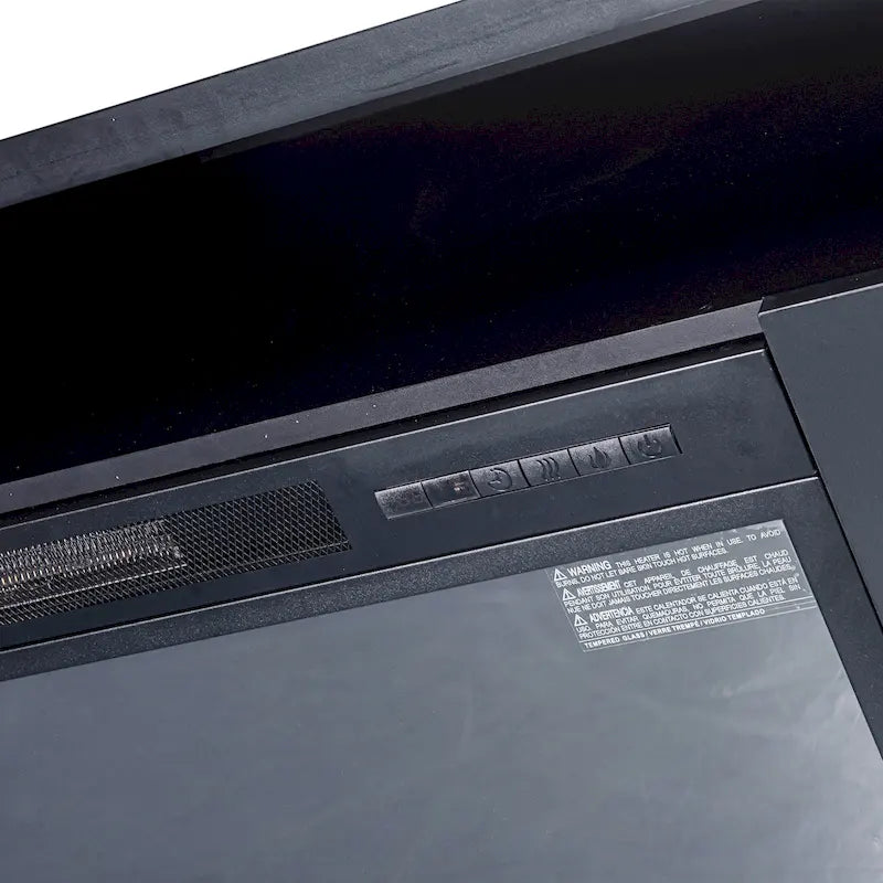 68 Modern Black RGB Electric Fireplace TV Stands Console for TVs Up to 72-inch