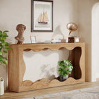 2-tier Wood Console Sofa Table for Entryway Living Room