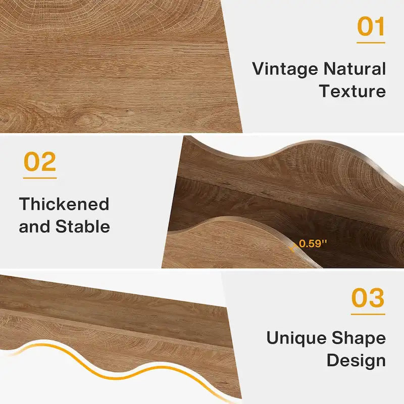 2-tier Wood Console Sofa Table for Entryway Living Room