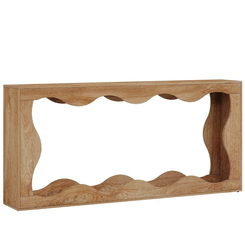 2-tier Wood Console Sofa Table for Entryway Living Room