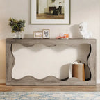 2-tier Wood Console Sofa Table for Entryway Living Room
