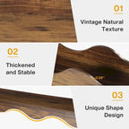 2-tier Wood Console Sofa Table for Entryway Living Room