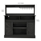 Moasis Farmhouse Coffee Bar Cabinet - 15.1D x 47.2W x 51.5H