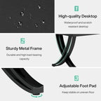 Rectangular Dining Table for 6-8 People, 78 inch Large Wood Kitchen Tables Farmhouse