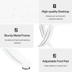 Rectangular Dining Table for 6-8 People, 78 inch Large Wood Kitchen Tables Farmhouse