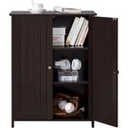 Yaheetech Floor Cabinet with 2 Doors, 2 Adjustable Shelves
