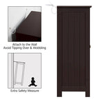 Yaheetech Floor Cabinet with 2 Doors, 2 Adjustable Shelves