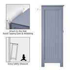 Yaheetech Floor Cabinet with 2 Doors, 2 Adjustable Shelves