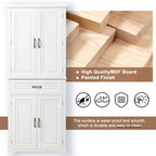 Bathroom Storage Cabinet with Doors and Drawer