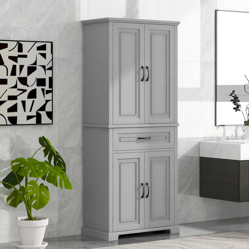 Bathroom Storage Cabinet with Doors and Drawer