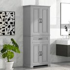 Bathroom Storage Cabinet with Doors and Drawer