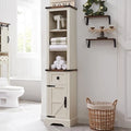 Farmhouse Bathroom Storage Cabinet, Storage Cabinet, Tall Linen Tower