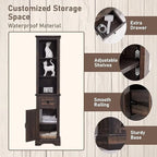 Farmhouse Bathroom Storage Cabinet, Storage Cabinet, Tall Linen Tower
