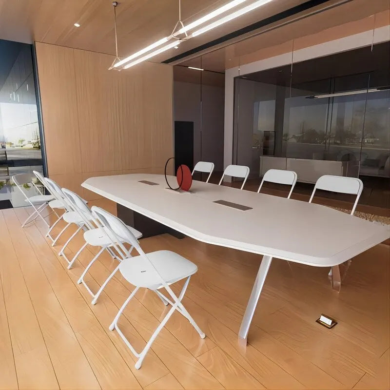 Plastic Folding School Conference Chair Set (Set of 10)