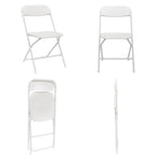 Plastic Folding School Conference Chair Set (Set of 10)