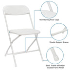Plastic Folding School Conference Chair Set (Set of 10)