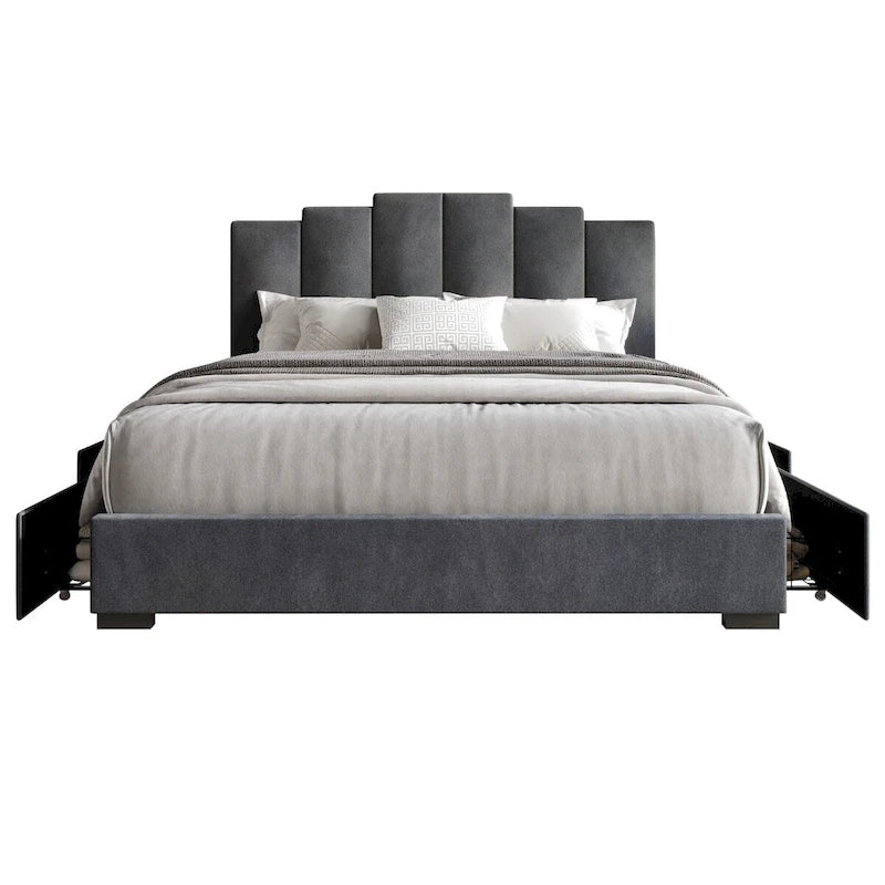 Yuma Full Upholstered Storage Platform Bed