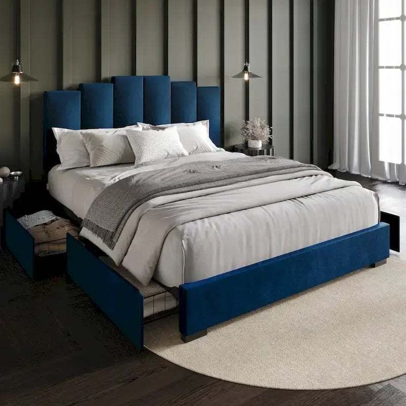 Yuma Full Upholstered Storage Platform Bed