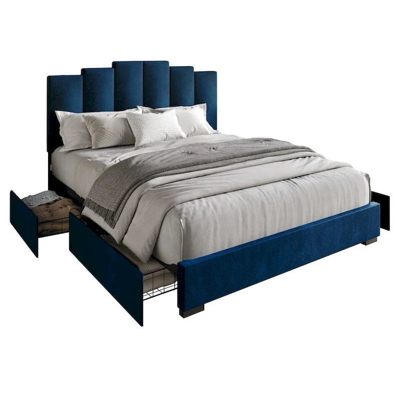 Yuma Full Upholstered Storage Platform Bed