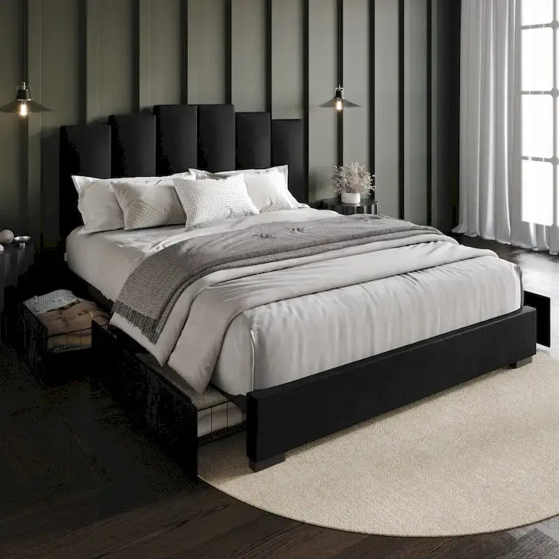 Yuma Full Upholstered Storage Platform Bed