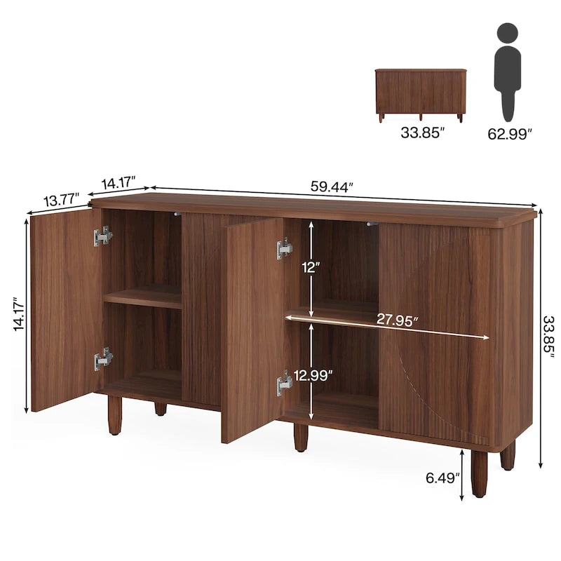 Modern Storage Cabinet Sideboard Buffet Cabinet for Dining Room