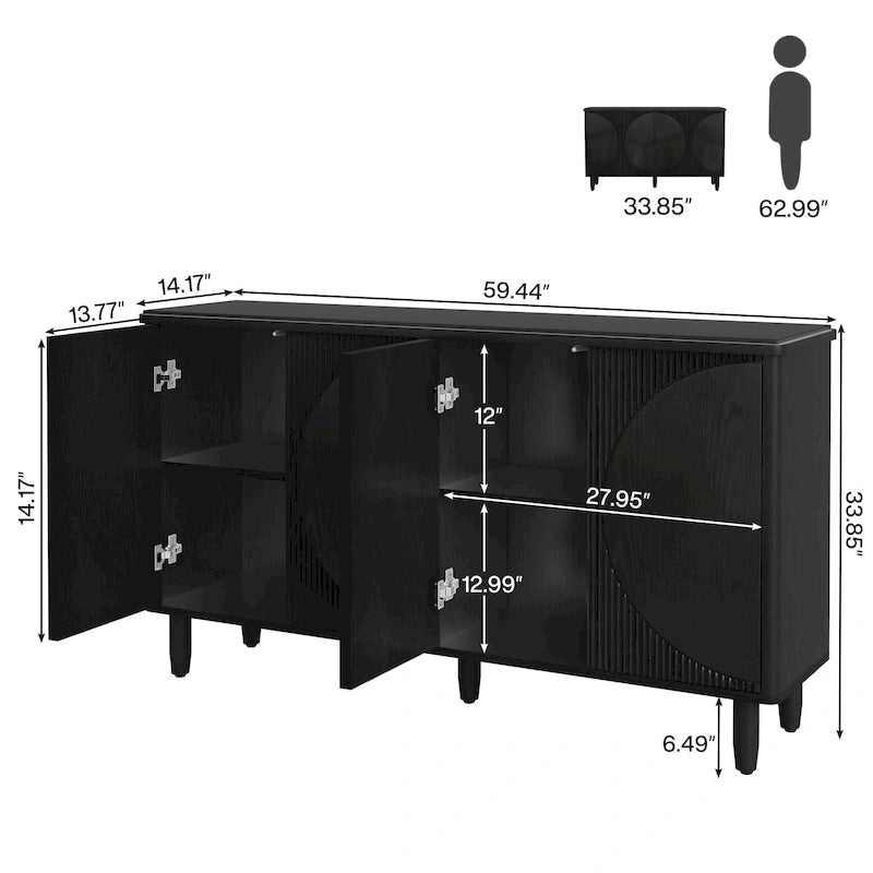 Modern Storage Cabinet Sideboard Buffet Cabinet for Dining Room