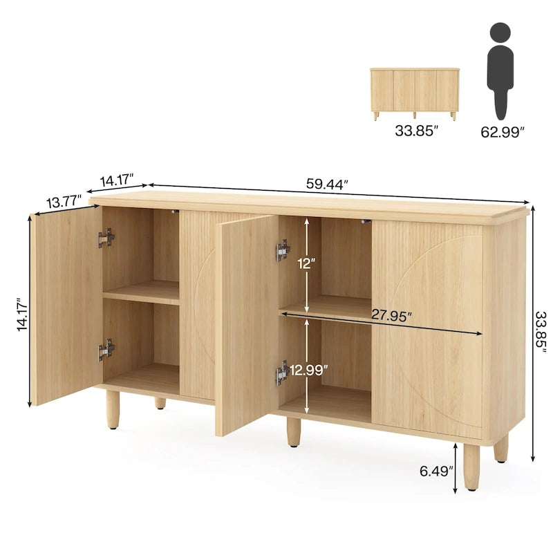 Modern Storage Cabinet Sideboard Buffet Cabinet for Dining Room