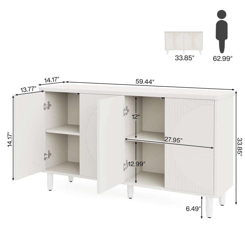 Modern Storage Cabinet Sideboard Buffet Cabinet for Dining Room