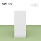 White Storage Dresser with 6 Drawers for Bedroom Dining, and Kitchen