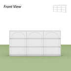 White Storage Dresser with 6 Drawers for Bedroom Dining, and Kitchen