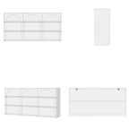 White Storage Dresser with 6 Drawers for Bedroom Dining, and Kitchen