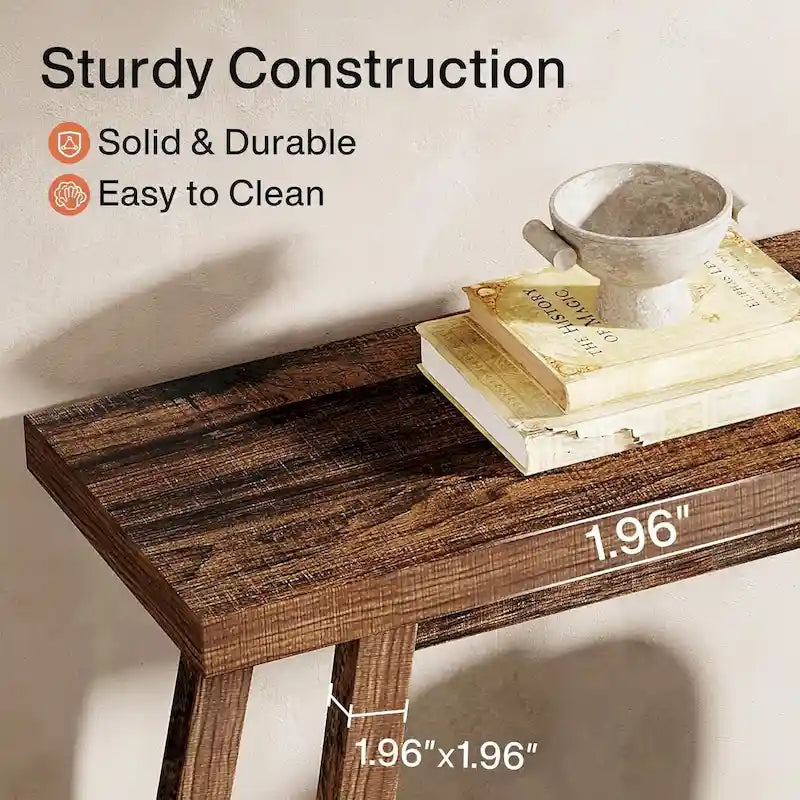 70.9 Inches Farmhouse Console Entryway Table 2 Tiers Narrow Long Behind Couch Sofa Table
