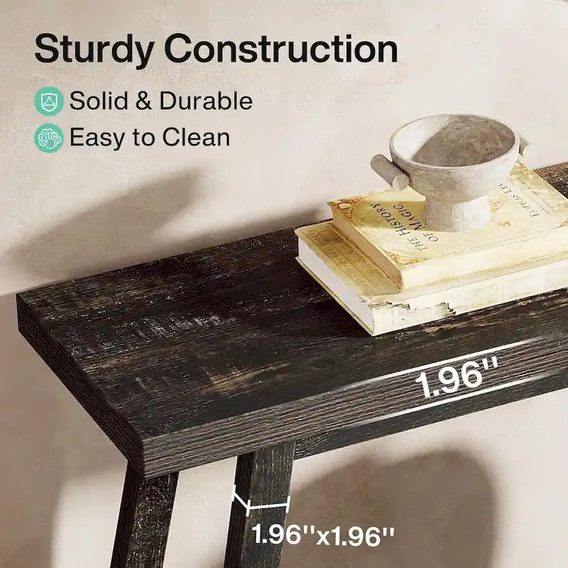 70.9 Inches Farmhouse Console Entryway Table 2 Tiers Narrow Long Behind Couch Sofa Table