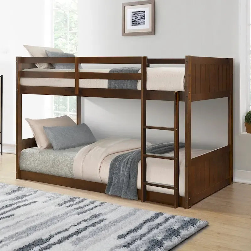 Delphia Low Profile Twin over Twin Bunk Bed