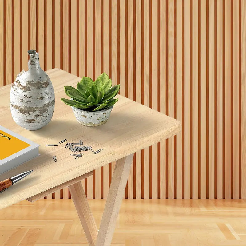 PJ Wood Folding TV Tray Tables with Compact Storage Rack, Espresso, 5 Piece Set - 36.38