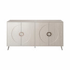 Modern Lacquered 4-Door Wooden Sideboard Buffet Cabinet