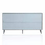 Modern Lacquered 4-Door Wooden Sideboard Buffet Cabinet
