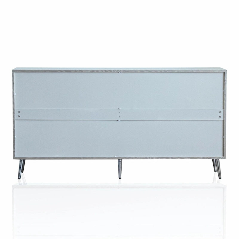 Modern Lacquered 4-Door Wooden Sideboard Buffet Cabinet
