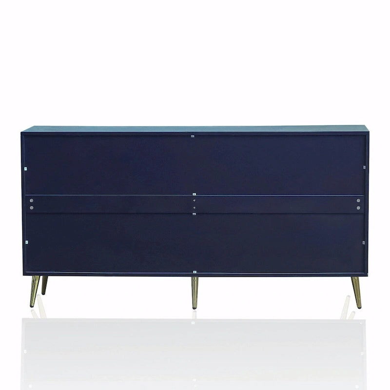 Modern Lacquered 4-Door Wooden Sideboard Buffet Cabinet