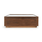 Classic Home Santa Barbara 49 Glass and Wood Coffee Table