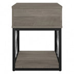 City Park Industrial End Table with Drawer