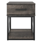 City Park Industrial End Table with Drawer