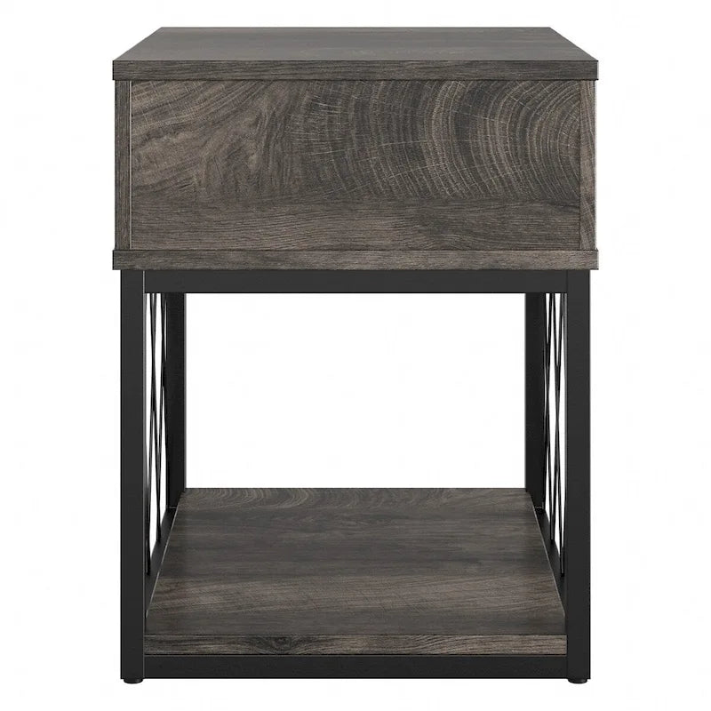 City Park Industrial End Table with Drawer
