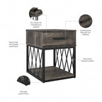 City Park Industrial End Table with Drawer