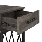 City Park Industrial End Table with Drawer