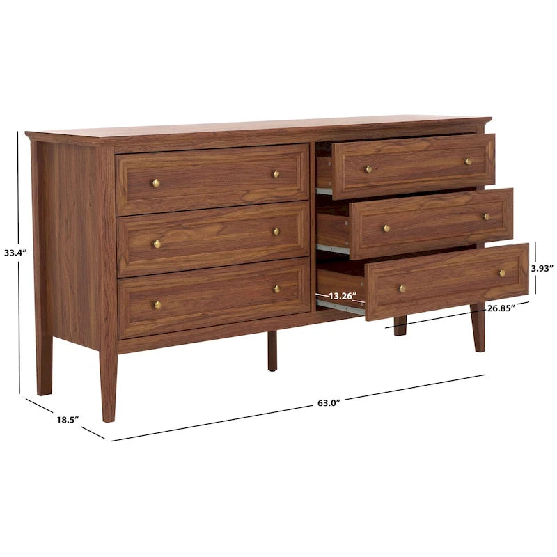 SAFAVIEH Home Sondra 6 Drawer Dresser