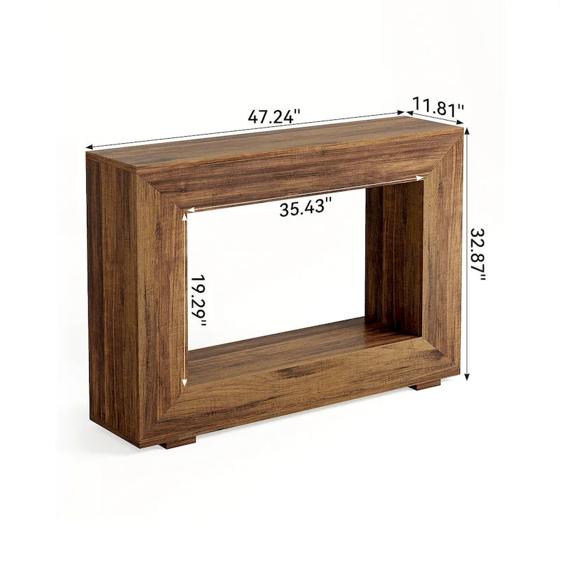 47 Inches Rustic Sofa Table for Entryway, Hallway and Living Room