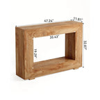 47 Inches Rustic Sofa Table for Entryway, Hallway and Living Room