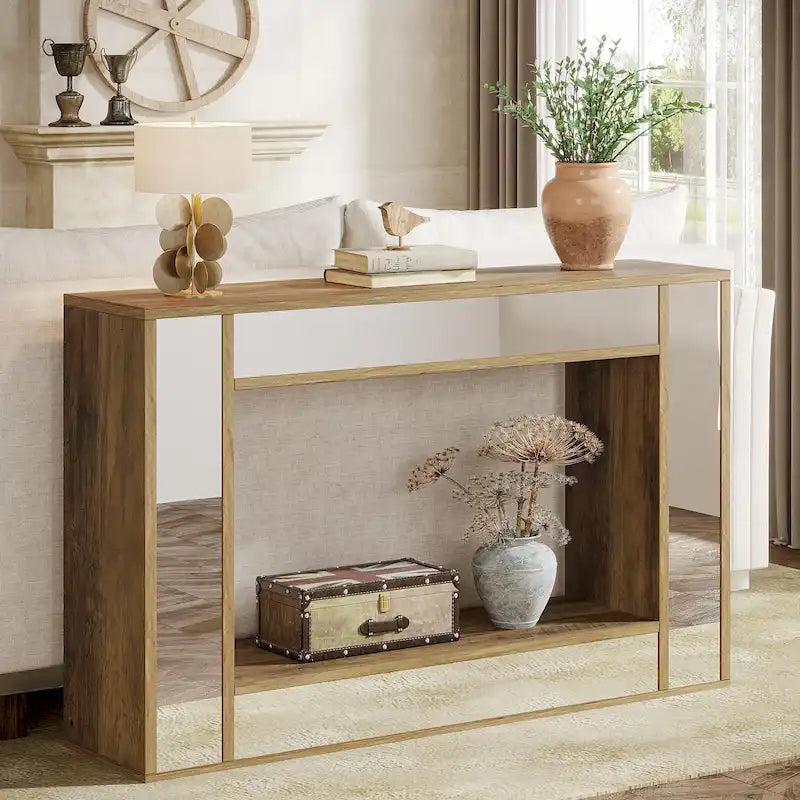 47 Inches Rustic Sofa Table for Entryway, Hallway and Living Room